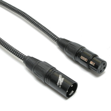 Professional 3-Pin XLR Male to Female Microphone Cable 6 Foot Black