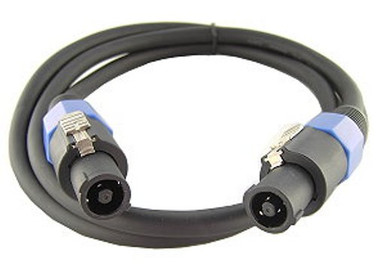 Professional Speaker Cable - 4 Conductor - Male to Male SPKN 15 Foot