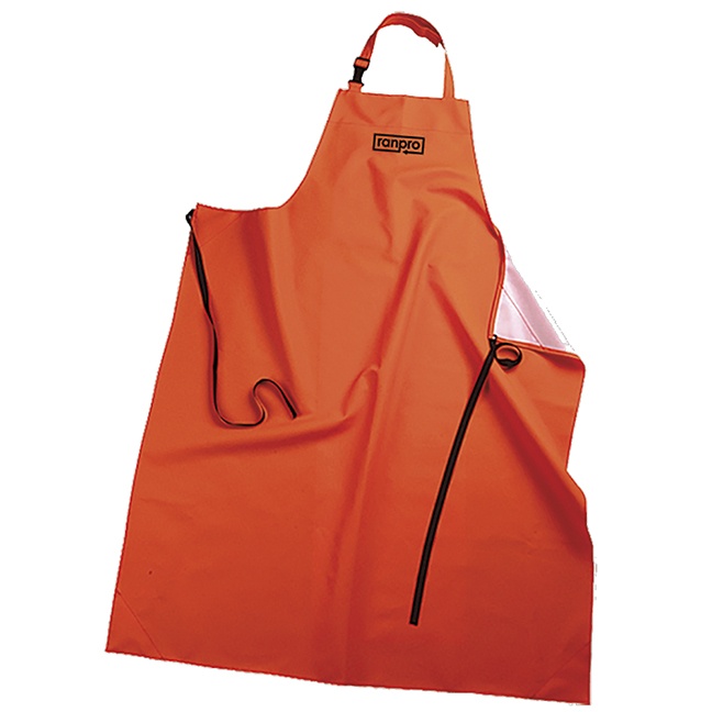 Ranpro A30 48 V3246420-O/S FL SNAPPER Waterproof Apron-Orange