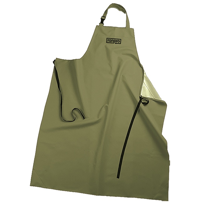 Ranpro A34 48 V3246540-O/S FL SNAPPER Waterproof Apron-Green