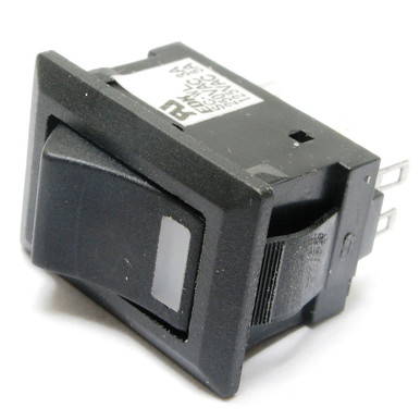Rocker Switch, SPST, Illuminated, Green LED