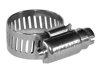 SAE Size 10, Stainless Steel Hose Clamp, 10 Pack