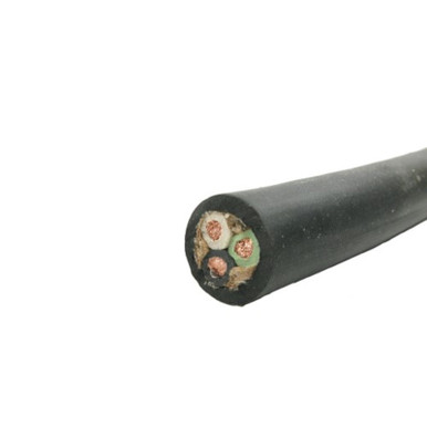 SO 8/3, 8 AWG Bare Copper EPDM & Rubber Insulated Wire, Black