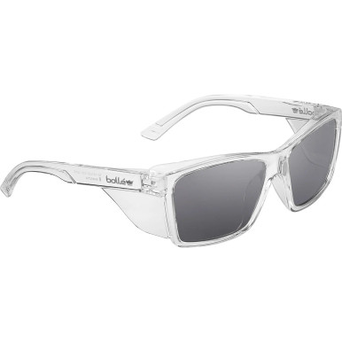BOLLÉ SAFETY SPECS STKS 420 Crystal Frame Soke PLATINUM PC Lens Anti Sracth/Anti Fog - STK42N21A