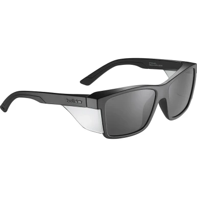 Bolle Safety STKS 420 Large - Smoke PC Lens - PLATINUM (ASAF) - Matte Black PC Temples/Frame - STL42N23A