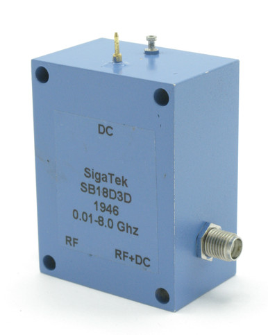 Sigatek SB18D3D High Power Bias Tee, 10 Watts, 8 Ghz