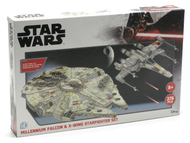 Star Wars Millennium Falcon X-Wing Starfighter 3D Paper Model Set