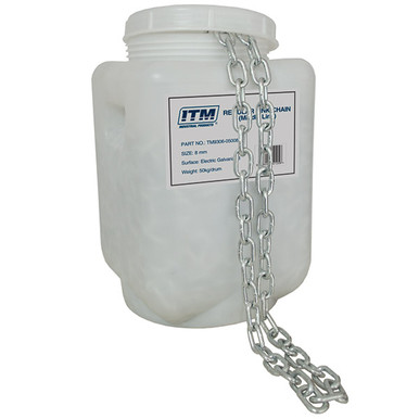 ITM Regular Link Chain Galvanised 50KG Drum Body 13MM - TM9306-05013