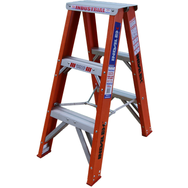 INDALEX FG 150KG Double Sided Step Ladder 0.9M - TRDSF3D
