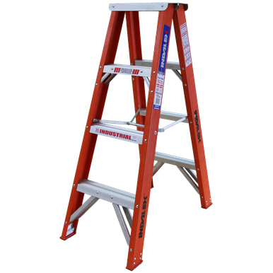INDALEX FG 150KG Double Sided Step Ladder 1.2M - TRDSF4D