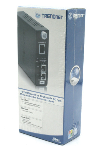 Trendnet TFC-110MSC 100Base-TX to 100Base-FX Multi Mode SC Fiber Converter