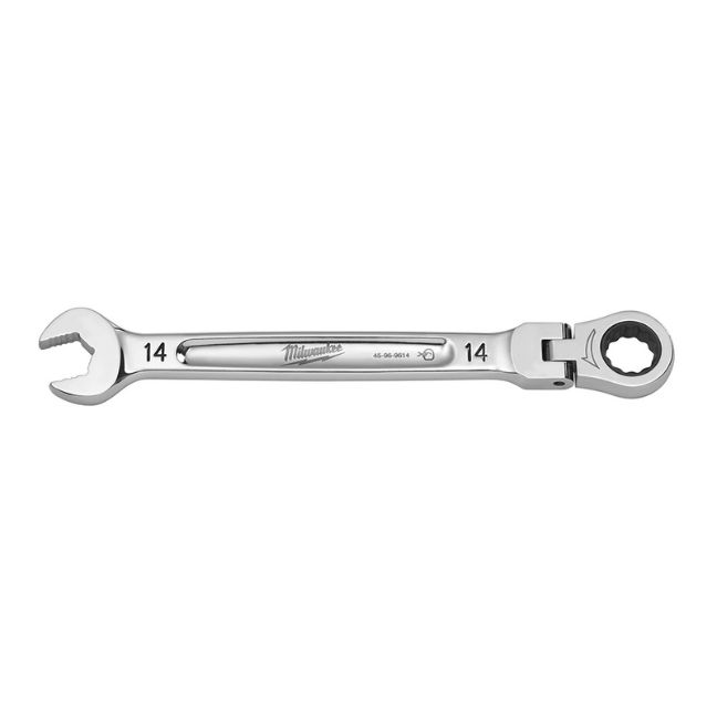 Milwaukee 45-96-9614 14mm Metric Flex Head Ratcheting Combination Wrench