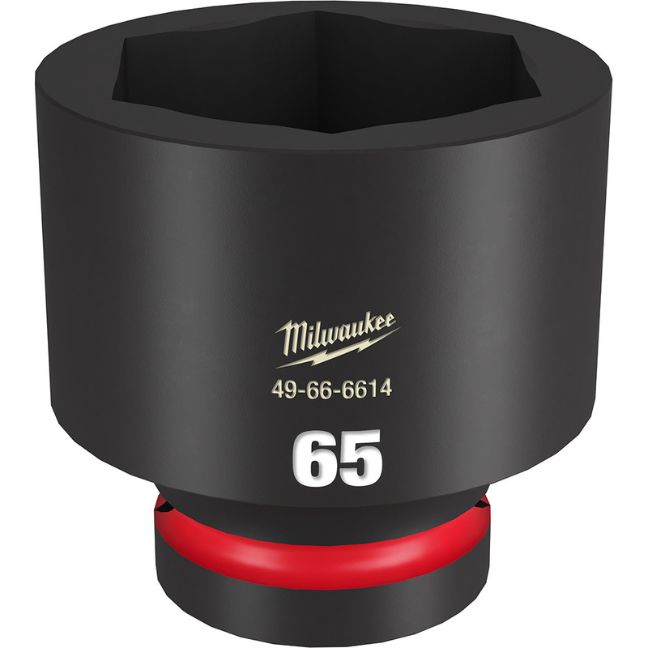 Milwaukee 49-66-6614 SHOCKWAVE Impact Duty 1″ Drive 65MM Standard Metric 6-Point Socket