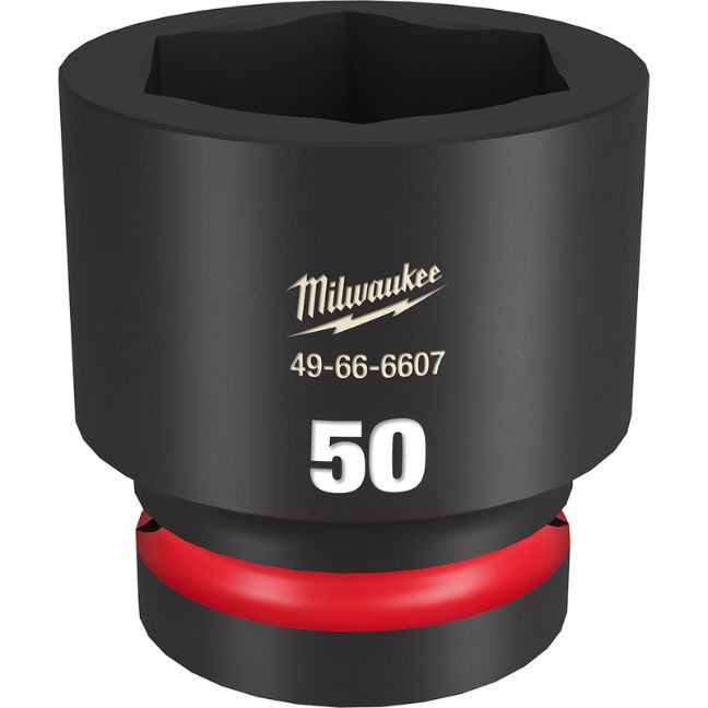 Milwaukee 49-66-6607 SHOCKWAVE Impact Duty 1″ Drive 50MM Standard Metric 6-Point Socket