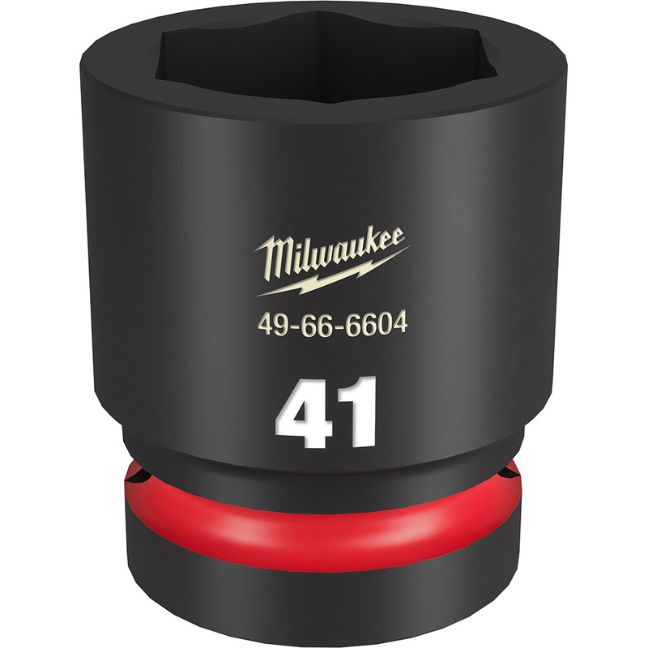 Milwaukee 49-66-6604 SHOCKWAVE Impact Duty 1″ Drive 41MM Standard Metric 6-Point Socket