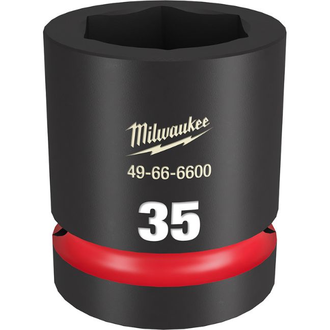 Milwaukee 49-66-6600 SHOCKWAVE Impact Duty 1″ Drive 35MM Standard Metric 6-Point Socket