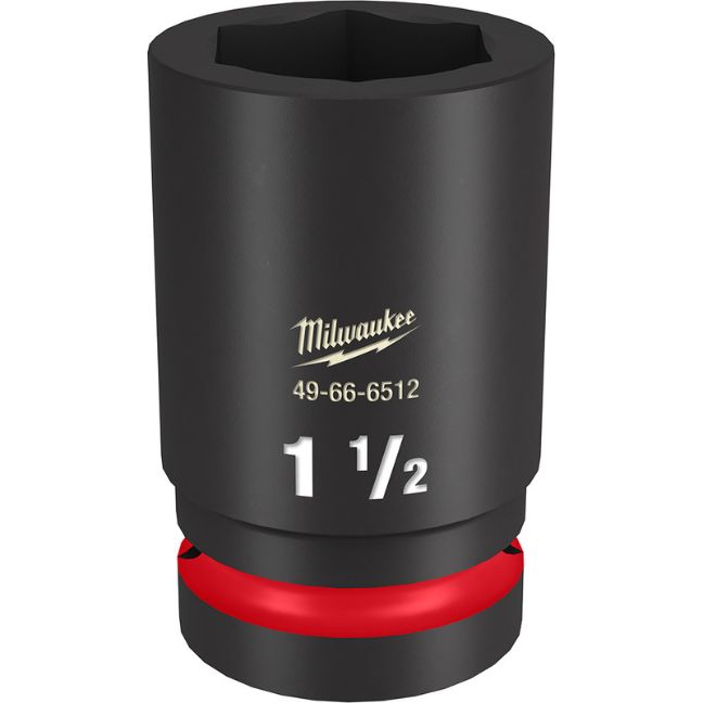 Milwaukee 49-66-6512 SHOCKWAVE Impact Duty 1″ Drive 1-1/2″ Standard SAE 6-Point Socket
