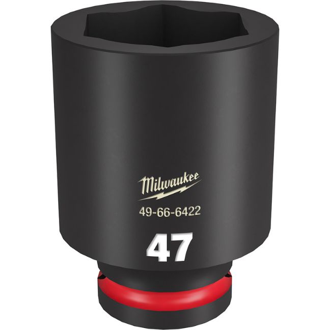 Milwaukee 49-66-6422 SHOCKWAVE Impact Duty 3/4″ Drive 47MM Standard Metric 6-Point Socket