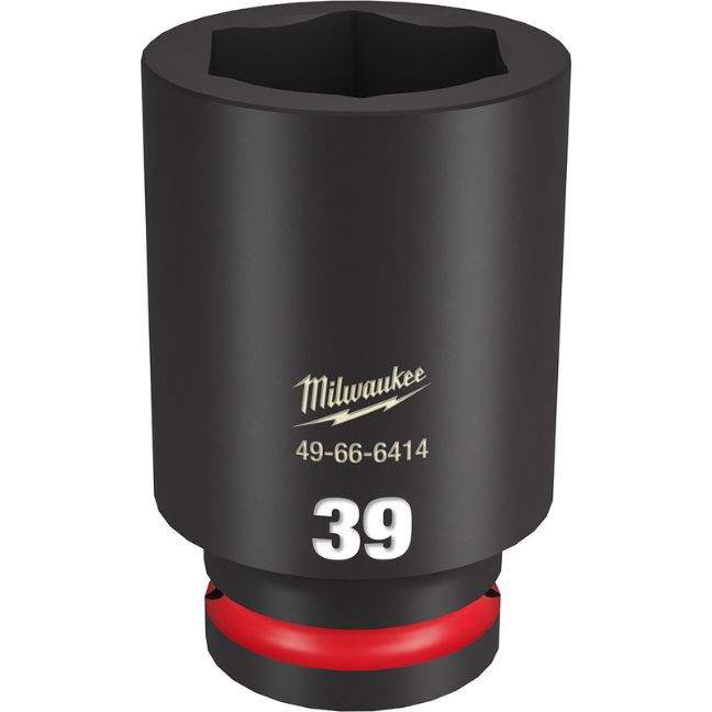 Milwaukee 49-66-6414 SHOCKWAVE Impact Duty 3/4″ Drive 39MM Standard Metric 6-Point Socket