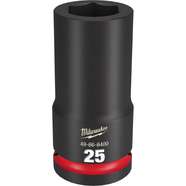 Milwaukee 49-66-6400 SHOCKWAVE Impact Duty 3/4″ Drive 25MM Standard Metric 6-Point Socket