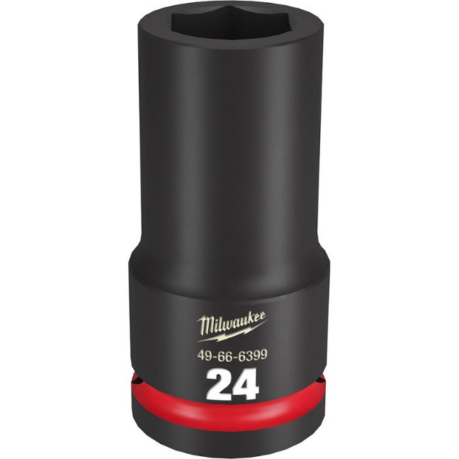 Milwaukee 49-66-6399 SHOCKWAVE Impact Duty 3/4″ Drive 24MM Standard Metric 6-Point Socket