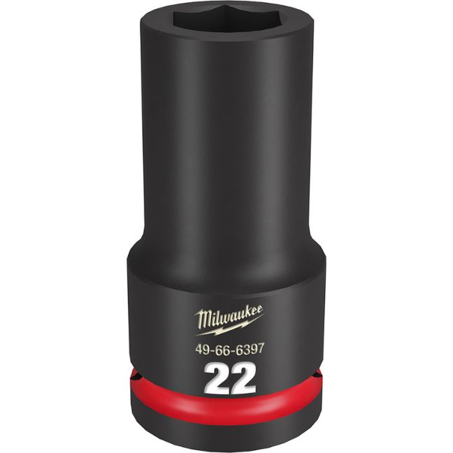 Milwaukee 49-66-6397 SHOCKWAVE Impact Duty 3/4″ Drive 22MM Standard Metric 6-Point Socket