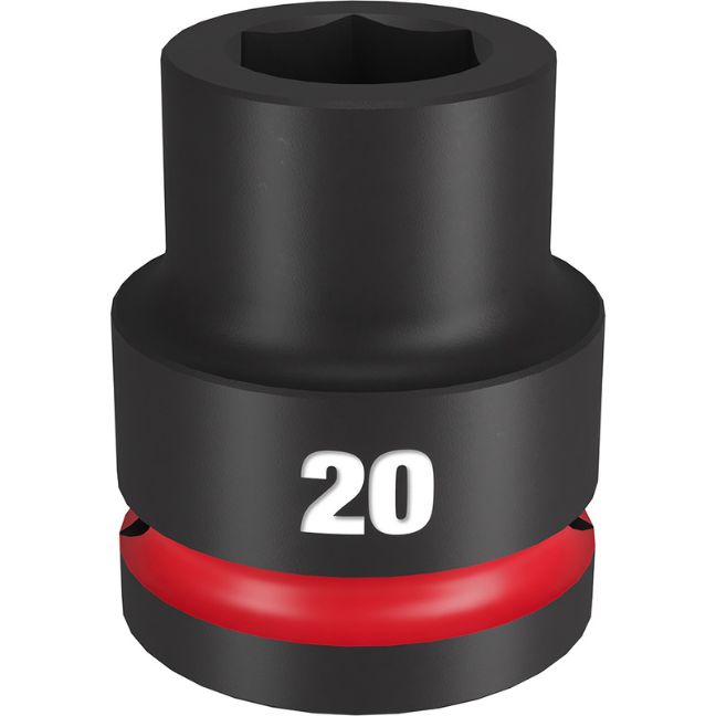 Milwaukee 49-66-6358 SHOCKWAVE Impact Duty 3/4″ Drive 20MM Standard Metric 6-Point Socket