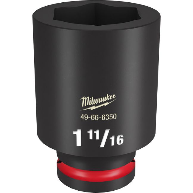Milwaukee 49-66-6350 SHOCKWAVE Impact Duty 3/4″ Drive 1-11/16″ Deep SAE 6-Point Socket