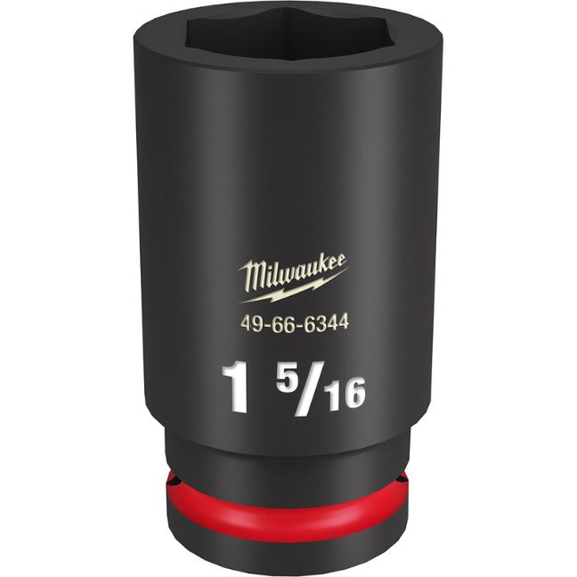 Milwaukee 49-66-6344 SHOCKWAVE Impact Duty 3/4″ Drive 1-5/16″ Deep SAE 6-Point Socket