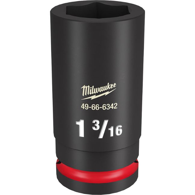 Milwaukee 49-66-6342 SHOCKWAVE Impact Duty 3/4″ Drive 1-3/16″ Deep SAE 6-Point Socket