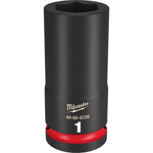 Milwaukee 49-66-6339 SHOCKWAVE Impact Duty 3/4″ Drive 1″ Deep SAE 6-Point Socket