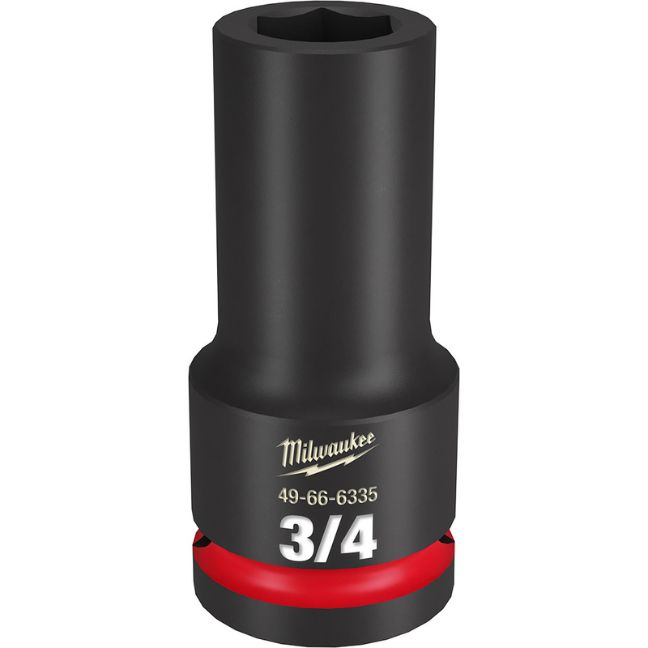 Milwaukee 49-66-6335 SHOCKWAVE Impact Duty 3/4″ Drive 3/4″ Deep SAE 6-Point Socket