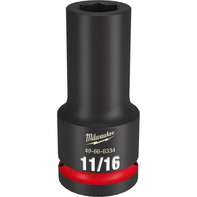 Milwaukee 49-66-6334 SHOCKWAVE Impact Duty 3/4″ Drive 11/16″ Deep SAE 6-Point Socket