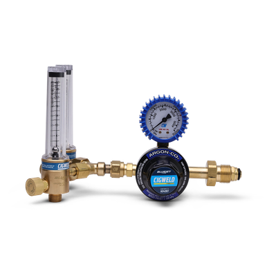 Cigweld BlueJet Twin Flowmeter & Regulator Kit 30 L/min Gas Type Argon And Argon/CO₂ - 201075