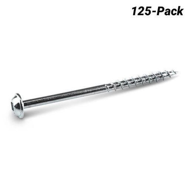 KREG Coarse Thread/Maxi-Loc Zinc Pocket Hole Screws 64 MM125 Piece - KR-SMLC250-125