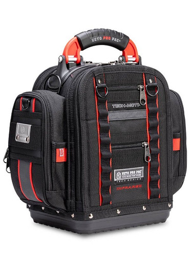 VETO Pro Pac VPP10849 Tall Compact Tech Tool Bag Infrared 55 Pockets - VETOTECHMCTP-IR