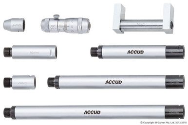 Accud Metric Tubular Inside Micrometer Set 50-600 MM - AC-352-024-01