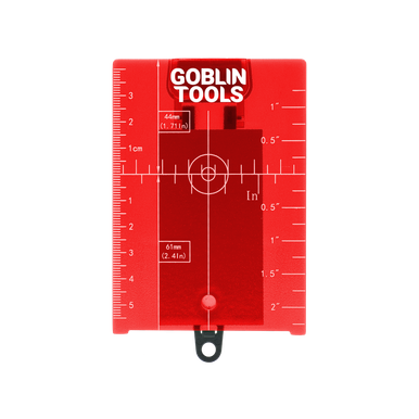 Goblin Tools ASX-RLT Red Target With Magnetic Stand For Red Laser Beams 2 Piece Pack - ASXRLT2PK