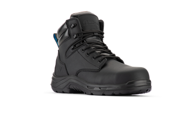 Bata Saturn Black Mid Cut Lace Up Safety Boot -80461510