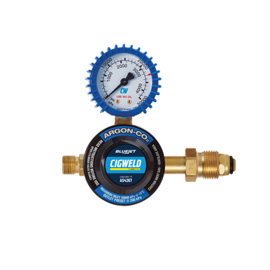 Order In -Cigweld BlueJet Argon Side Inlet Regulator Preset 200 kPa - 201077