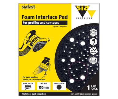 Sia Abrasives Interface Pad Foam 103 Hole 150MM X 10MM- F03E02DD8Y