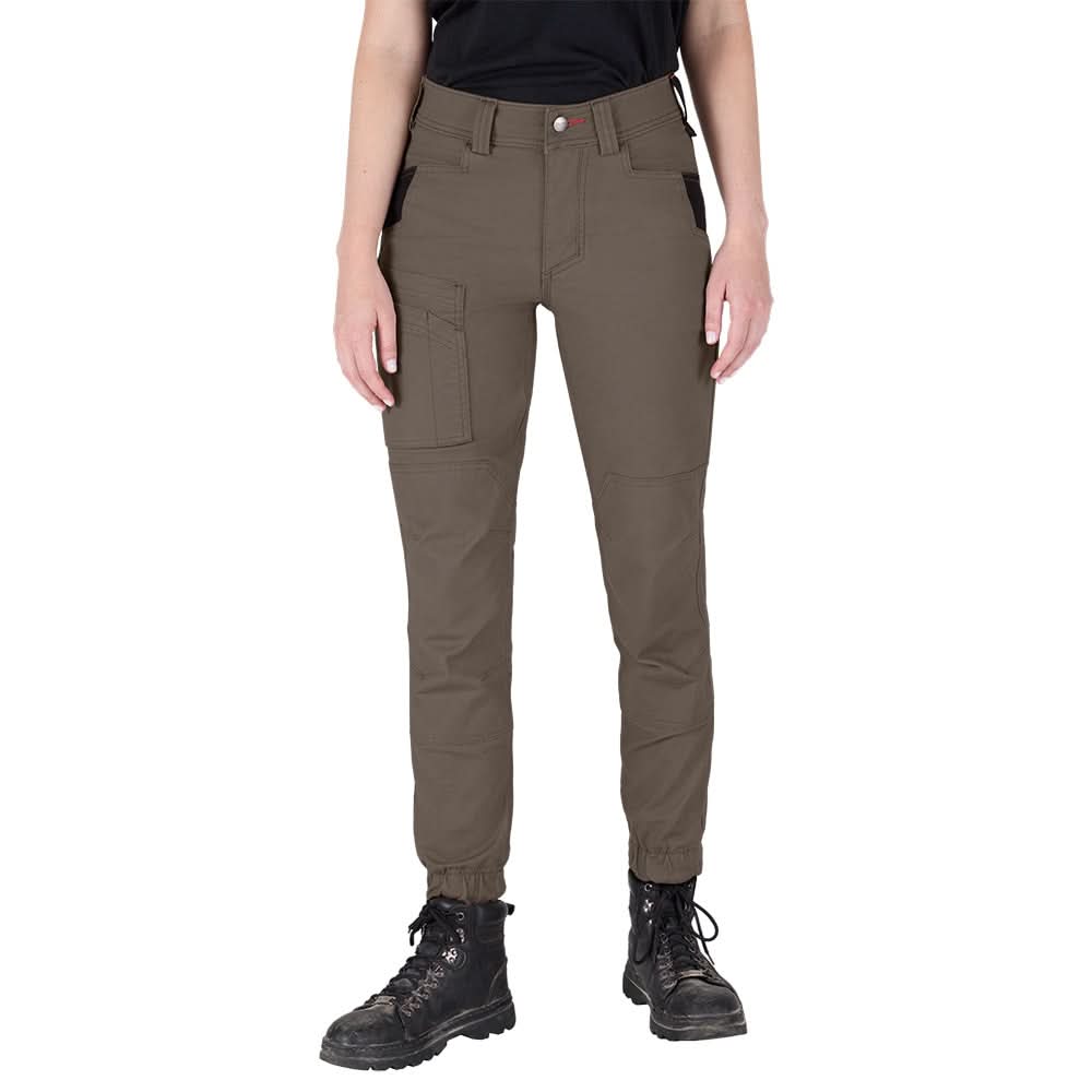 Women's GRIDIRON Double Knee Jogger Pants - Brown 18