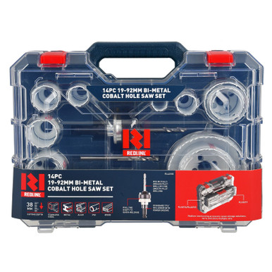 Redline Hole Saw Set Cobalt Plumbing 14 Piece - RL440105
