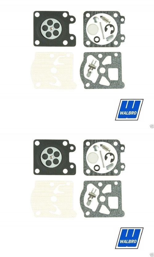 2 Pack Genuine Walbro K10-WTE Carburetor Repair Rebuild Kit Fits WTE Series OEM