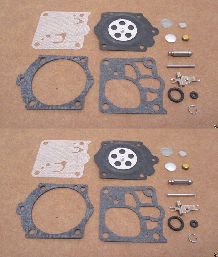 2 Pack Genuine Walbro K20-WGA Carburetor Repair Rebuild Kit OEM