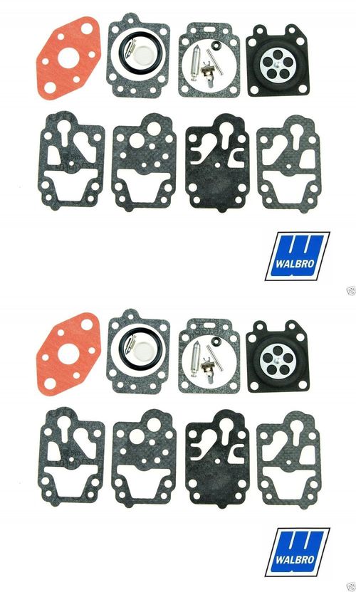 2 Pack Genuine Walbro K20-WYL Carburetor Repair Rebuild Kit Fits WYL Series OEM