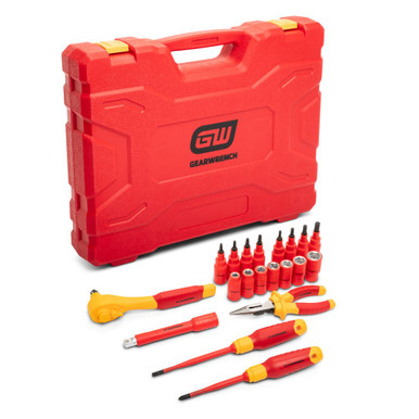 GEARWRENCH VDE Insulated Tool Set 3/8" Drive 20 Piece - GWVDE20