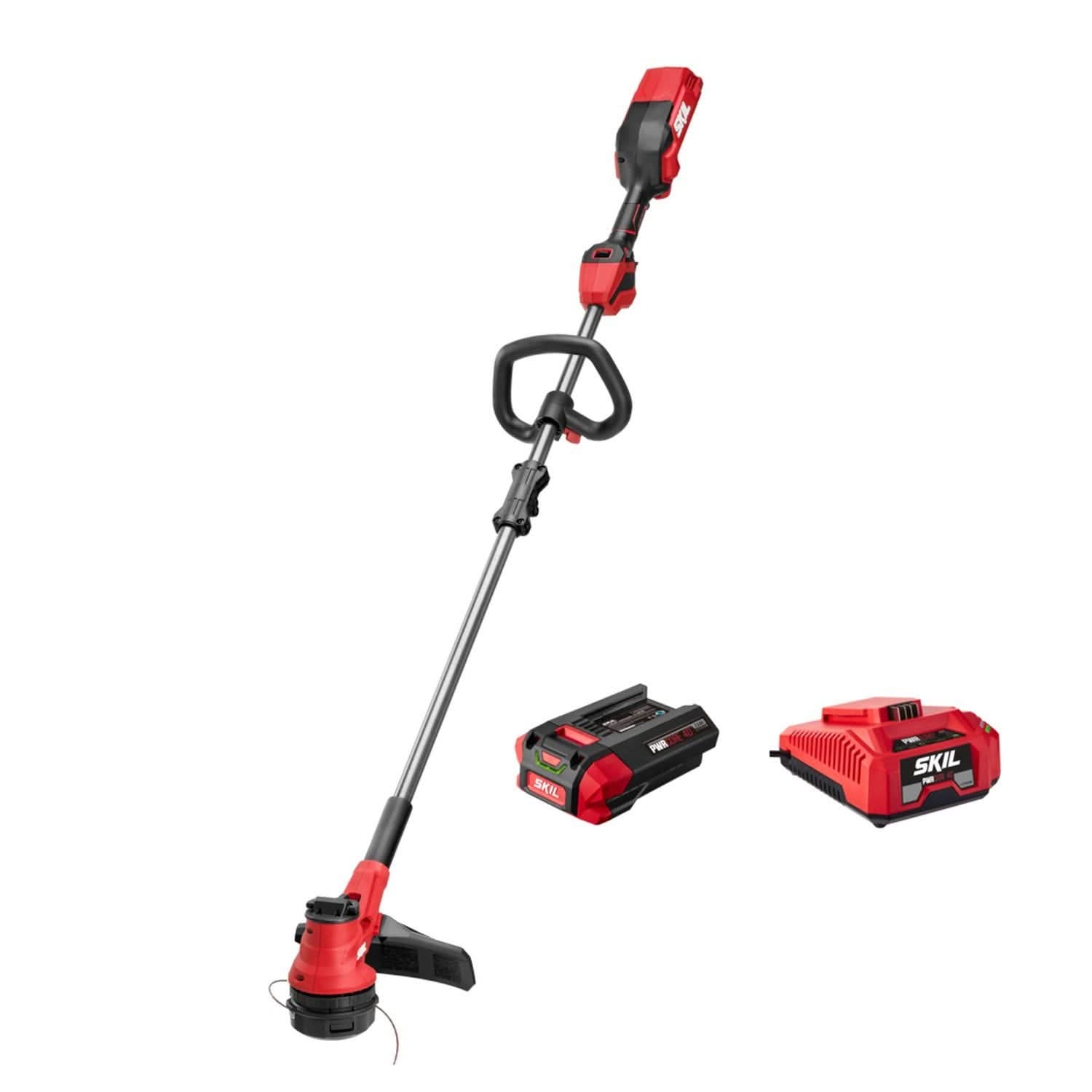 SKIL LT4832C-11 PWR CORE 40 Brushless 40V 15 In. String Trimmer with Smart Load Kit