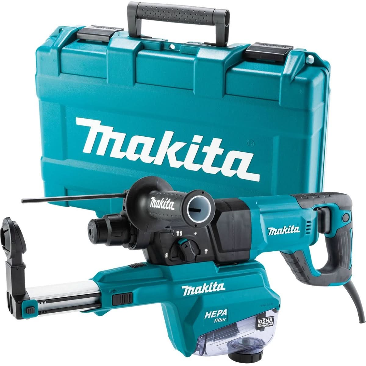Makita HR2663 Corded 1" SDS-PLUS AVT Rotary Hammer, w/ HEPA Dust Extractor (D-handle)