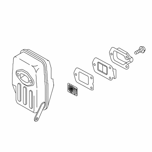 P021002871 MUFFLER ASSY ECHO Genuine OEM Part